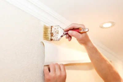 Pose de papier peint à Pléchâtel — revêtements muraux et toiles de verre